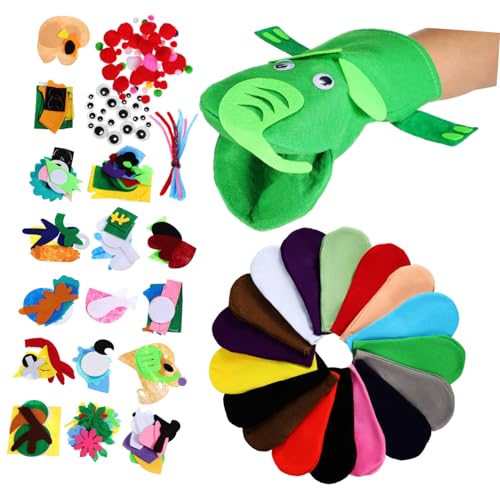 Milisten 1Satz DIY Handpuppen Aus Filz Kreatives Puppenbastel Kit Für Langlebig Und Bequem Und Muster Einfach Zu Verwenden von Milisten