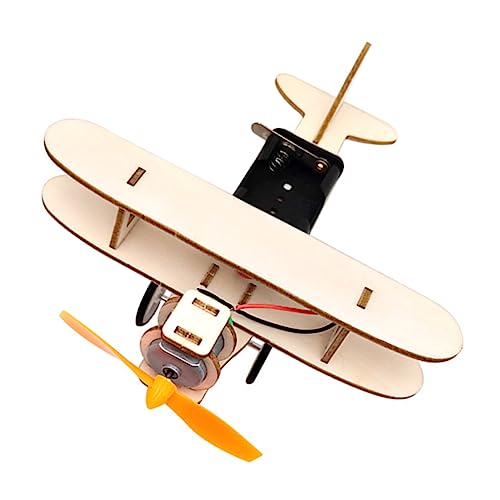 Milisten 1Satz DIY Holzflugzeug Modellset Elektrisches für Kreatives Bastelspielzeug zum Zusammenbauen Fördert Beobachtungs und Denkfähigkeiten für Frühkindliche Bildung Milisten 1Satz DIY Holzflugzeug Modellset Elektrisches für Kreatives Bastelspielzeug zum Zusammenbauen Fördert Beobachtungs und Denkfähigkeiten für Frühkindliche Bildung von Milisten