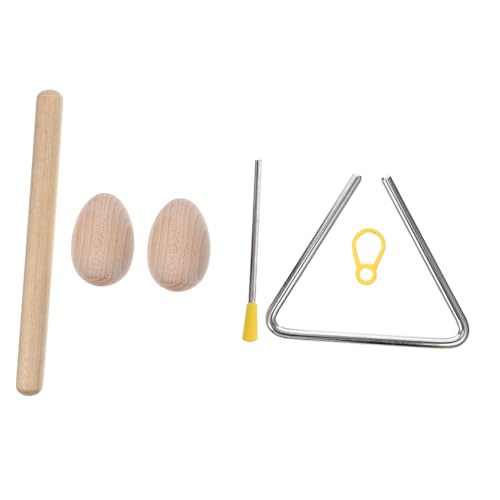 Milisten 1Satz Dreiecks Schlaginstrument für Erwachsene Teiliges Percussion mit Holzklöppeln und Triangel für Rhythmische Musik und Frühe Musikalische Erziehung Milisten 1Satz Dreiecks Schlaginstrument für Erwachsene Teiliges Percussion mit Holzklöppeln und Triangel für Rhythmische Musik und Frühe Musikalische Erziehung von Milisten