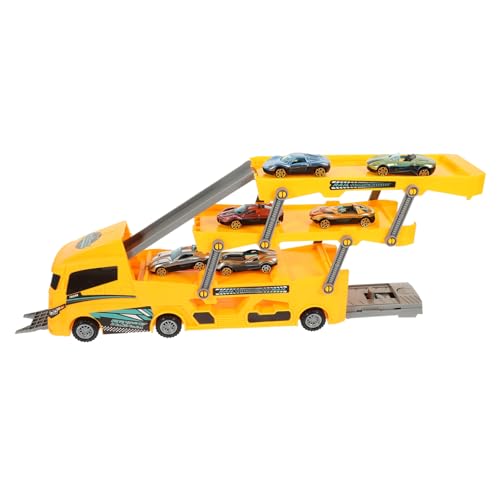 Milisten 1Satz Faltbares LKW Für Kleinkinder Mit Kleinen Autos Gelbe Transportfahrzeug Modelle Für Jungen Für Baustellenfahrzeuge Und Spielzeugautos Milisten 1Satz Faltbares LKW Für Kleinkinder Mit Kleinen Autos Gelbe Transportfahrzeug Modelle Für Jungen Für Baustellenfahrzeuge Und Spielzeugautos von Milisten