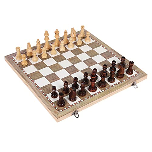 Milisten 1Satz Faltbares Schach aus Holz Schachbrett für Erwachsene Tragbares Schachspiel für Freizeit und Geistige Entwicklung Milisten 1Satz Faltbares Schach aus Holz Schachbrett für Erwachsene Tragbares Schachspiel für Freizeit und Geistige Entwicklung von Milisten