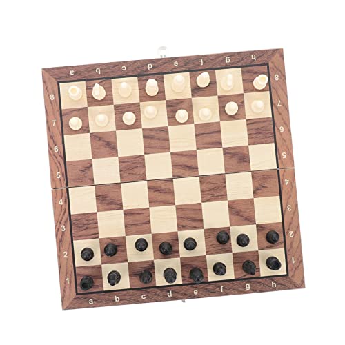 Milisten 1Satz Faltbares Schachspielzeug für Pädagogisches Holzschach Tragbares und Langlebiges Schachbrett für Drinnen und Draußen Perfektes Milisten 1Satz Faltbares Schachspielzeug für Pädagogisches Holzschach Tragbares und Langlebiges Schachbrett für Drinnen und Draußen Perfektes von Milisten