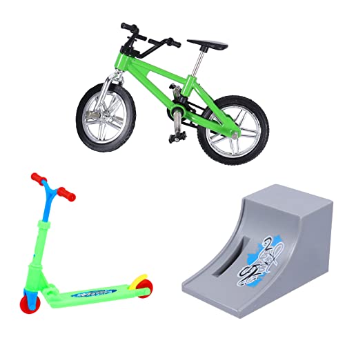 Milisten 1Satz Finger Bike Faltbares Rollerspielzeug für Lernspielzeug Mini Finger Skateboards mit Rampen und Zubehör für Brettspiele und Freizeitaktivitäten Milisten 1Satz Finger Bike Faltbares Rollerspielzeug für Lernspielzeug Mini Finger Skateboards mit Rampen und Zubehör für Brettspiele und Freizeitaktivitäten von Milisten