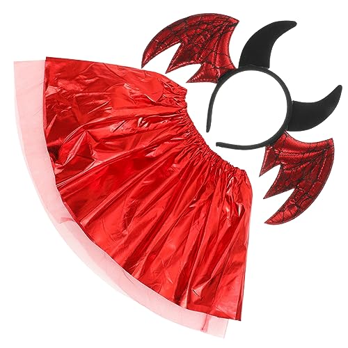 Milisten 1Satz Fledermaus Stirnband und Teufelsrock Bequemes Haarzubehör für Cosplay Fotografie und Partys für Geburtstagsfeiern und Festliche Anlässe Milisten 1Satz Fledermaus Stirnband und Teufelsrock Bequemes Haarzubehör für Cosplay Fotografie und Partys für Geburtstagsfeiern und Festliche Anlässe von Milisten