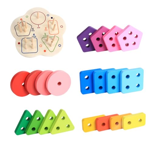 Milisten 1Satz Geometrische Stapelspielzeuge für Teiliges Block Säulen Lernspielzeug Farben und Formen Hochwertige Sichere Materialien zur Stärkung Milisten 1Satz Geometrische Stapelspielzeuge für Teiliges Block Säulen Lernspielzeug Farben und Formen Hochwertige Sichere Materialien zur Stärkung von Milisten
