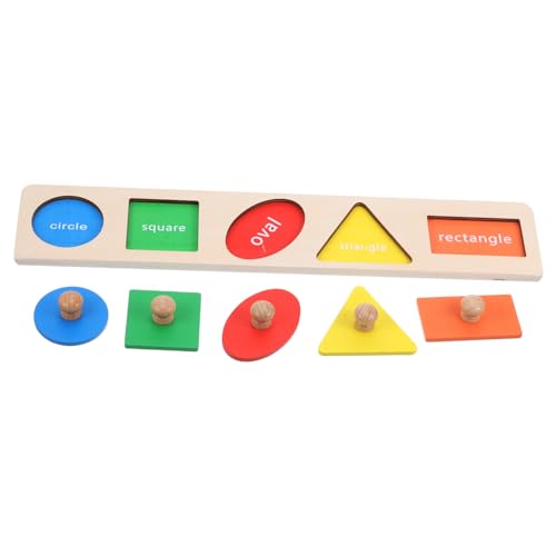 Milisten 1Satz Geometrisches Holz Puzzle für Knöpfen Pädagogisches zur Form und Farberkennung für Kleinkinder Lernspielzeug für Frühe Entwicklung Milisten 1Satz Geometrisches Holz Puzzle für Knöpfen Pädagogisches zur Form und Farberkennung für Kleinkinder Lernspielzeug für Frühe Entwicklung von Milisten