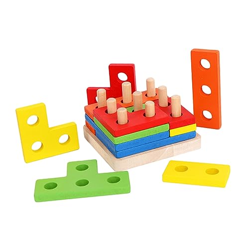 Milisten 1Satz Geometrisches Klobiges Puzzle Aus Holz Für Formen Sortierspiel Mit Bunten Brettblöcken Lernspielzeug Für Monate Jahre Montessori Milisten 1Satz Geometrisches Klobiges Puzzle Aus Holz Für Formen Sortierspiel Mit Bunten Brettblöcken Lernspielzeug Für Monate Jahre Montessori von Milisten