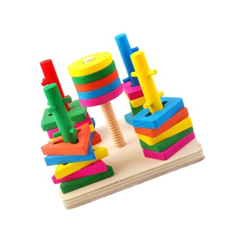Milisten 1Satz Geometrisches Lernspielzeug Aus Holz Für Farben Und Formen Erkennen Pädagogisches Für Kreative Für Jungen Und Ab Jahren Teiliges von Milisten