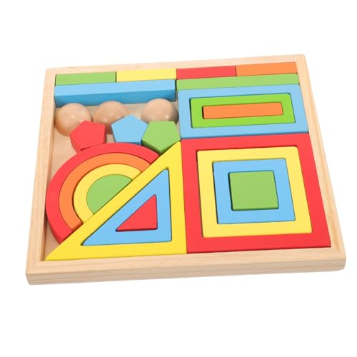 Milisten 1Satz Geometrisches Lernspielzeug Teiliges Regenbogen Sicheres Und Langlebiges Kinderspielzeug Für Kreatives Und Kognitive Entwicklung von Milisten