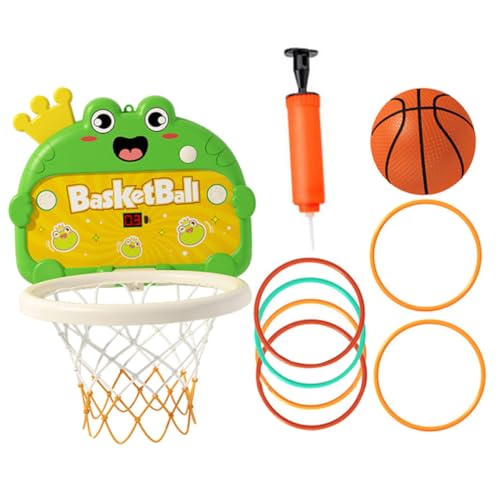 Milisten 1Satz Hängender Basketballkorb Set Für Indoor Basketballrahmen Mit Ball Luftpumpe Und Haken Fördert Feinmotorik Und Hand Augen Koordination Perfektes Für Jungen von Milisten