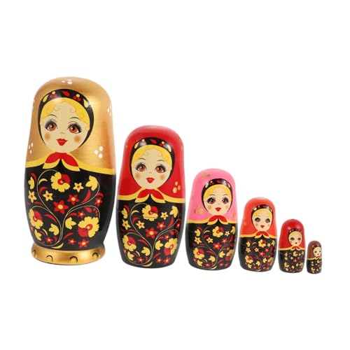 Milisten 1Satz Handgefertigte Lagige Russische Puppen Aus Holz Traditionelle Nistpuppen Für Weihnachten Und Geburtstagsgeschenke Für Dekorative Figuren Milisten 1Satz Handgefertigte Lagige Russische Puppen Aus Holz Traditionelle Nistpuppen Für Weihnachten Und Geburtstagsgeschenke Für Dekorative Figuren von Milisten