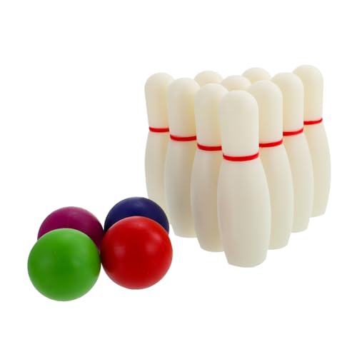 Milisten 1Satz Harz Bowling Bowling Für Innen Und Außenbereich Pins Und Bälle Für Vorschulkinder Und Familienspaß Desktop Bowlingspiele von Milisten