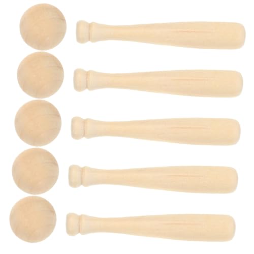 Milisten 1Satz Holz Baseballschläger Set Mit DIY Graffiti Bastelset Für Kreative Handwerksprojekte Und Baseball Dekorationen Farblos Und Sicher Der Anwendung von Milisten