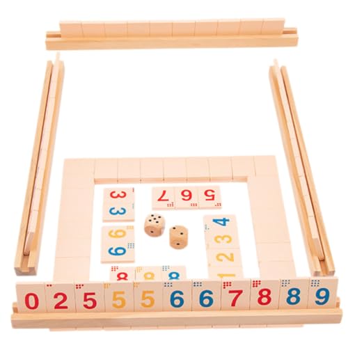 Milisten 1Satz Holz Brettspiel Shut The Box für Erwachsene Gesellschaftsspiel zur Verbesserung Sozialer Fähigkeiten Interaktives Würfelspiel für Partys und Familien für Gesellige Milisten 1Satz Holz Brettspiel Shut The Box für Erwachsene Gesellschaftsspiel zur Verbesserung Sozialer Fähigkeiten Interaktives Würfelspiel für Partys und Familien für Gesellige von Milisten