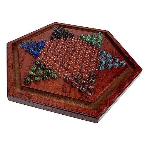 Milisten 1Satz Holz Chinesisches Checkers Brettspiel Pädagogisches Naturholz Spiel für Fördert Intelligenz Koordination Spaß für Ganze Familie von Milisten