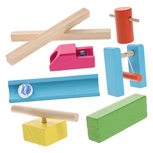 Milisten 1Satz Holz Domino Lustige Bausteine Für Frühe Bildung Umweltfreundliche Farben Für Kreative Fantasie Und Hand Auge Koordination Jahren von Milisten
