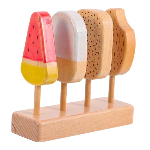 Milisten 1Satz Holz Eiscreme für Realistisches Eisspielzeug aus Buchenholz Kreative Rollenspiele und für Verschiedene Spielszenen und Dekoration Milisten 1Satz Holz Eiscreme für Realistisches Eisspielzeug aus Buchenholz Kreative Rollenspiele und für Verschiedene Spielszenen und Dekoration von Milisten
