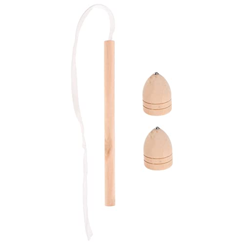 Milisten 1Satz Holz Gyroskop Chinesisches Traditionelles Top Lustiges Fidget Für Fördert Hand Augen Koordination Exquisites Design von Milisten