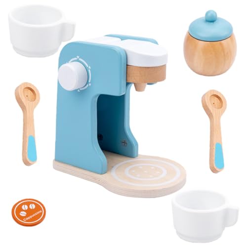 Milisten 1Satz Holz Kaffeemaschine Spielset für Spielzeugküche mit Dekorativem Design Robustem Holzmaterial und Realistischem Aussehen für Fantasievolles Rollenspiel Milisten 1Satz Holz Kaffeemaschine Spielset für Spielzeugküche mit Dekorativem Design Robustem Holzmaterial und Realistischem Aussehen für Fantasievolles Rollenspiel von Milisten