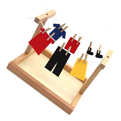 Milisten 1Satz Holz Kleiderbügel Spielzeugset Pädagogisches Lernspielzeug Für Praktischer Fähigkeiten Und Hand Augen Koordination Für Geburtstage Milisten 1Satz Holz Kleiderbügel Spielzeugset Pädagogisches Lernspielzeug Für Praktischer Fähigkeiten Und Hand Augen Koordination Für Geburtstage von Milisten