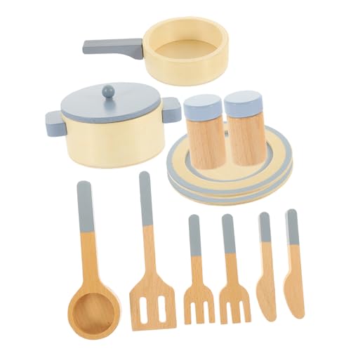 Milisten 1Satz Holz Küchenspielzeug Set Für Rollenspiel Kochgeschirr Set Mit Töpfen Und Pfannen Für Kreatives Der Kinderküche Jahren Milisten 1Satz Holz Küchenspielzeug Set Für Rollenspiel Kochgeschirr Set Mit Töpfen Und Pfannen Für Kreatives Der Kinderküche Jahren von Milisten