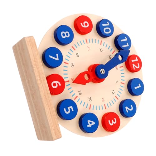 Milisten 1Satz Holz Lernuhr für Pädagogisches zur Uhrzeit Lernhilfe für Kleinkinder Sicheres und Langlebiges Holzmodell für Frühkindliche Bildung und Entwicklung von Lernfähigkeiten Milisten 1Satz Holz Lernuhr für Pädagogisches zur Uhrzeit Lernhilfe für Kleinkinder Sicheres und Langlebiges Holzmodell für Frühkindliche Bildung und Entwicklung von Lernfähigkeiten von Milisten