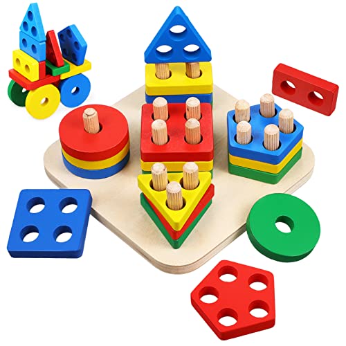 Milisten 1Satz Holz Montessori Sortierspielzeug Teiliges Stapelspiel für Kleinkinder Farben und Formen Erkennen Kognitive Fähigkeiten Fördern Sicher für Ab Jahr für Frühe Bildung Milisten 1Satz Holz Montessori Sortierspielzeug Teiliges Stapelspiel für Kleinkinder Farben und Formen Erkennen Kognitive Fähigkeiten Fördern Sicher für Ab Jahr für Frühe Bildung von Milisten