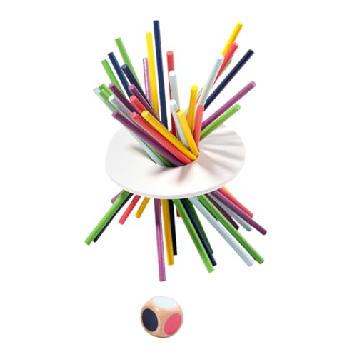 Milisten 1Satz Holz Pick Up Sticks Set Teiliges Balancieren Feinmotorik Und Sozialen Fähigkeiten Für Jahren Und Familienspiele von Milisten