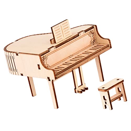 Milisten 1Satz Holz Puzzle DIY Klavier Musikbox Bausatz Handgefertigtes Klavier Modell für Raumdekoration Fördert Kreativität und Konzentration Milisten 1Satz Holz Puzzle DIY Klavier Musikbox Bausatz Handgefertigtes Klavier Modell für Raumdekoration Fördert Kreativität und Konzentration von Milisten
