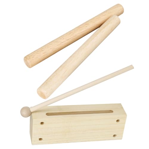 Milisten 1Satz Holz Rhythmusblock mit Schlägel Musikalisches Holz Schlaginstrument für Schlägel und Trommelstöcken für Musikspielzeug und Frühpädagogik Milisten 1Satz Holz Rhythmusblock mit Schlägel Musikalisches Holz Schlaginstrument für Schlägel und Trommelstöcken für Musikspielzeug und Frühpädagogik von Milisten