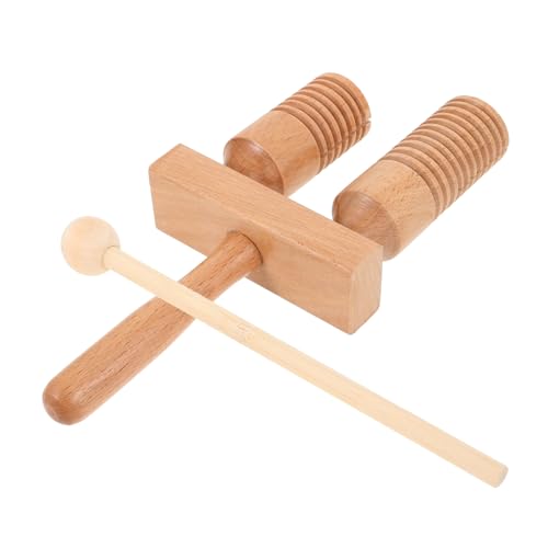 Milisten 1Satz Holz Rhythmusinstrumente Musikalisches für Kleinkinder Holzblock Schlaginstrument mit Rhythmus Stick für Frühkindliche von Milisten