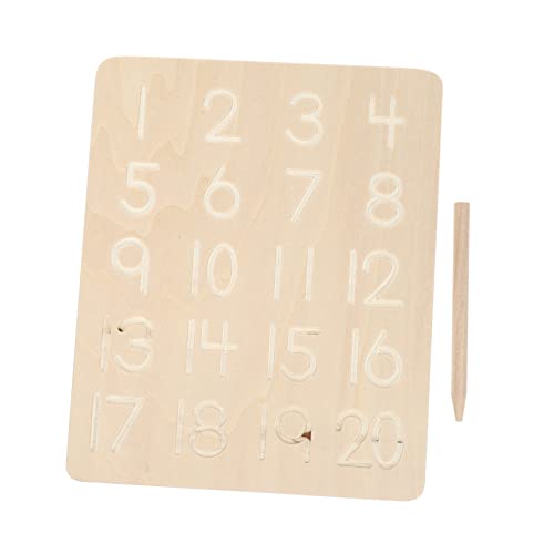 Milisten 1Satz Holz Schreibtafel Für Übungsboard Mit Konkaven Und Konvexen Rillen Für Montessori Lernspielzeug Aus Buchenholz Kinderspielzeug von Milisten
