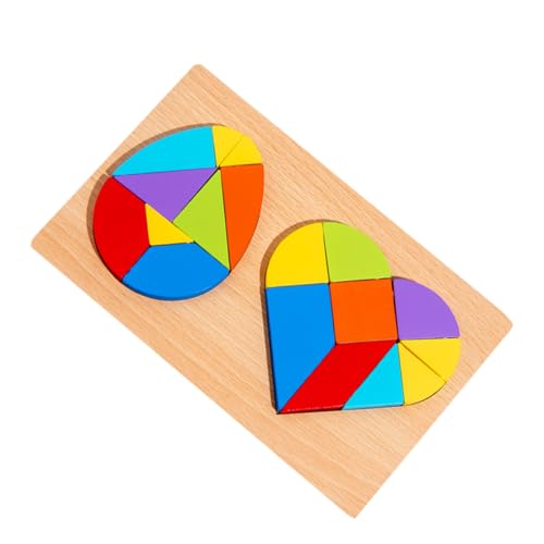 Milisten 1Satz Holz Tangram Puzzle Eierform Herzform Pädagogisches Lernspielzeug für Geometrisches Holzspielzeug für Kreative Entwicklung Milisten 1Satz Holz Tangram Puzzle Eierform Herzform Pädagogisches Lernspielzeug für Geometrisches Holzspielzeug für Kreative Entwicklung von Milisten