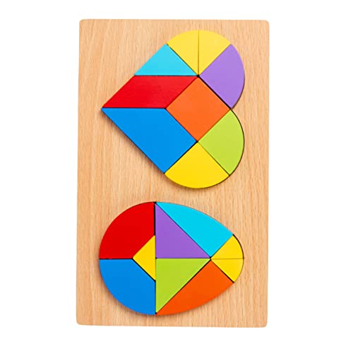 Milisten 1Satz Holz Tangram Puzzle Für Herz Und Ei Form Pädagogisches Holzspielzeug Feinmotorik Und Geometrischen Formen Milisten 1Satz Holz Tangram Puzzle Für Herz Und Ei Form Pädagogisches Holzspielzeug Feinmotorik Und Geometrischen Formen von Milisten