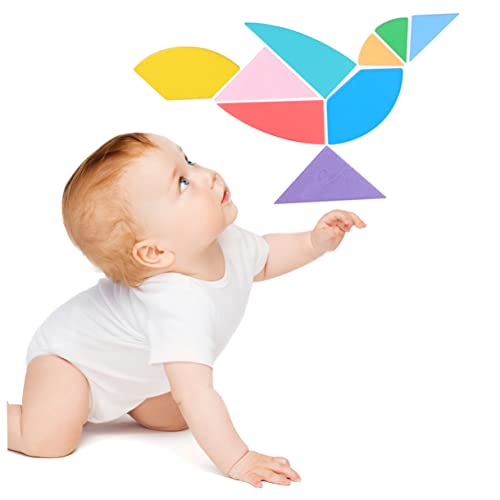 Milisten 1Satz Holz Tangram Puzzle für Kreatives Edukatives Eierform zur Frühen Kognitiver Fähigkeiten für Jungen Milisten 1Satz Holz Tangram Puzzle für Kreatives Edukatives Eierform zur Frühen Kognitiver Fähigkeiten für Jungen von Milisten