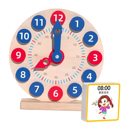 Milisten 1Satz Holz Uhr für Pädagogisches Lernspielzeug Zahlenbildung aus Robustem Holz für Kleinkinder und Vorschulkinder Milisten 1Satz Holz Uhr für Pädagogisches Lernspielzeug Zahlenbildung aus Robustem Holz für Kleinkinder und Vorschulkinder von Milisten