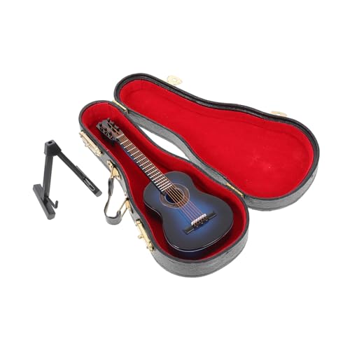 Milisten 1satz Miniatur Gitarre Mit Ständer Für Dekorative Spielzeuggitarre Klassische Blaue Design Für Wohnaccessoires Und Sammlerstücke Milisten 1satz Miniatur Gitarre Mit Ständer Für Dekorative Spielzeuggitarre Klassische Blaue Design Für Wohnaccessoires Und Sammlerstücke von Milisten