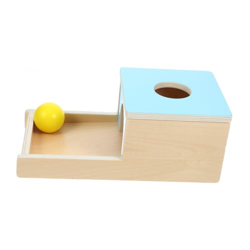 Milisten 1Satz Holzkiste Mit Ballwurfspielzeug Für Montessori Hand Augen Koordination Für Frühkindliche Entwicklung Und Spielspaß von Milisten