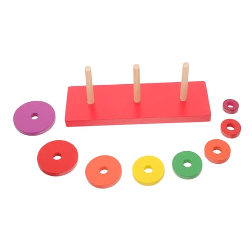 Milisten 1Satz Holzpuzzle Bunter Ring Stapelturm Entwicklungspädagogisches für Montessori Stapelspielzeug Kreativität und Hand Auge Koordination Milisten 1Satz Holzpuzzle Bunter Ring Stapelturm Entwicklungspädagogisches für Montessori Stapelspielzeug Kreativität und Hand Auge Koordination von Milisten