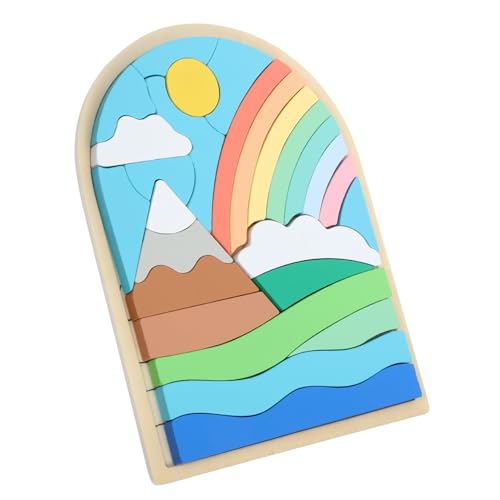 Milisten 1Satz Holzpuzzle Für Kleinkinder Pädagogisches Zur Farben Und Formkognition Montessori Aus Langlebigem Für Kreative Und Motorische Entwicklung von Milisten