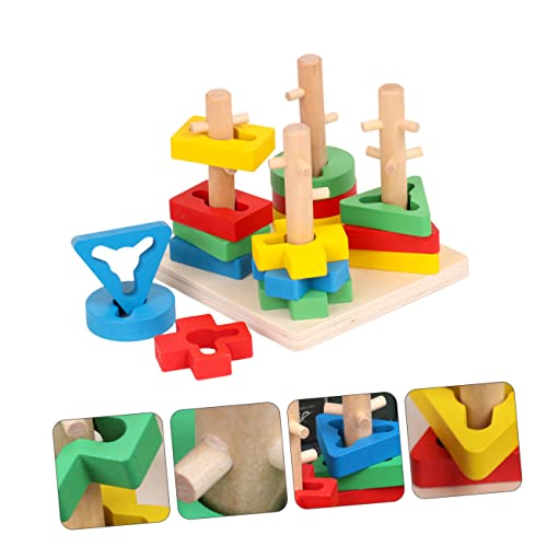 Milisten 1Satz Holzpuzzle Kleinkindspielzeug Geometrische Blöcke Stapelspiel Lernspielzeug aus Massivem Holz für Jahre Alte Sicher und Fördert die Praktischen Milisten 1Satz Holzpuzzle Kleinkindspielzeug Geometrische Blöcke Stapelspiel Lernspielzeug aus Massivem Holz für Jahre Alte Sicher und Fördert die Praktischen von Milisten