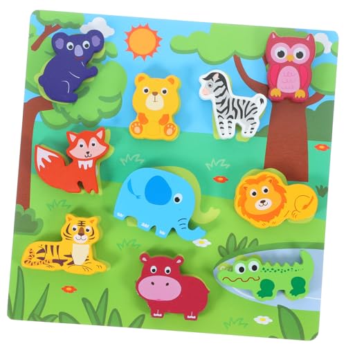 Milisten 1Satz Holzpuzzle für Kleinkinder Multikulturelles Puzzle zur Frühen Bildung für Jahre Fördert Kreativität und Motorikfähigkeiten von Milisten