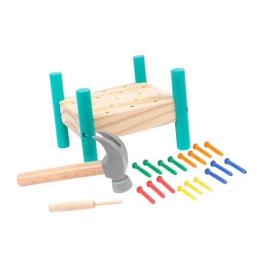 Milisten 1Satz Holzspielzeug Farbiges Hammerspielzeug Frühkindlichen Entwicklung Bunten Nägeln für Hand Auge Koordination und Konzentration Milisten 1Satz Holzspielzeug Farbiges Hammerspielzeug Frühkindlichen Entwicklung Bunten Nägeln für Hand Auge Koordination und Konzentration von Milisten