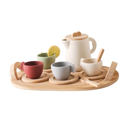 Milisten 1Satz Holzspielzeug Teeservice Mit Zubehör Für Kreatives Rollenspiel Teegeschirr Set Für Kleinkinder Fördert Soziale Fähigkeiten Und Fantasie Milisten 1Satz Holzspielzeug Teeservice Mit Zubehör Für Kreatives Rollenspiel Teegeschirr Set Für Kleinkinder Fördert Soziale Fähigkeiten Und Fantasie von Milisten