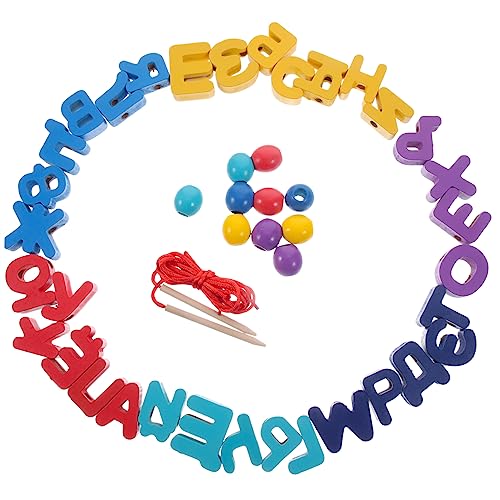Milisten 1Satz Holzspielzeug für Kleinkinder Russisches Alphabet Lernspielzeug aus Holz Montessori Holzblock für Alphabet Erkennung und Motorische Fähigkeiten Farbenfroh von Milisten