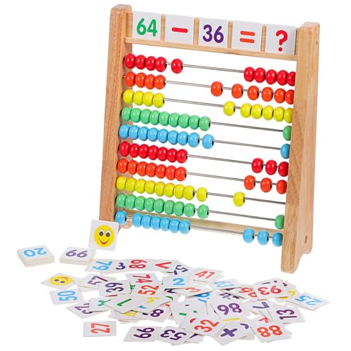 Milisten 1Satz Holzspielzeug für Mathematik Lernspielzeug mit Zahlenkarten Pädagogisches für Vorschulkinder Fördert Zählen und Rechnen Milisten 1Satz Holzspielzeug für Mathematik Lernspielzeug mit Zahlenkarten Pädagogisches für Vorschulkinder Fördert Zählen und Rechnen von Milisten