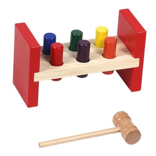 Milisten 1Satz Holzspielzeug für Pädagogisches Hammerspielzeug mit Farberkennung Lernspiel für Beobachtungs und Kognitiven Fähigkeiten Sicher und Zuverlässig Milisten 1Satz Holzspielzeug für Pädagogisches Hammerspielzeug mit Farberkennung Lernspiel für Beobachtungs und Kognitiven Fähigkeiten Sicher und Zuverlässig von Milisten