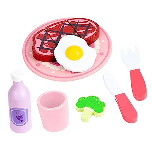 Milisten 1Satz Holzspielzeug für Teiliges Frühstücksset mit Gefälschtem Steak Ei Tasse und Lernspielzeug für Kleinkinder Fantasie und Kreativität Milisten 1Satz Holzspielzeug für Teiliges Frühstücksset mit Gefälschtem Steak Ei Tasse und Lernspielzeug für Kleinkinder Fantasie und Kreativität von Milisten