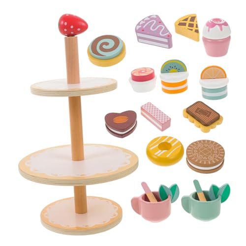 Milisten 1Satz Kinderparty Set Stöckiger Dessertstand Holzspielzeug für Rollenspiele Realistische Cupcake Requisiten für Jungen und Kreative Dekoration Milisten 1Satz Kinderparty Set Stöckiger Dessertstand Holzspielzeug für Rollenspiele Realistische Cupcake Requisiten für Jungen und Kreative Dekoration von Milisten