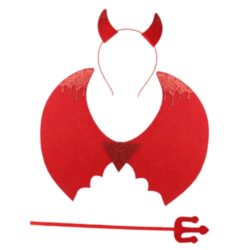 Milisten 1Satz Kostüm Für Rote Kleidung Für Halloween Party Und Cosplay Outfit Teiliges Mit Haardekorations Requisite Milisten 1Satz Kostüm Für Rote Kleidung Für Halloween Party Und Cosplay Outfit Teiliges Mit Haardekorations Requisite von Milisten